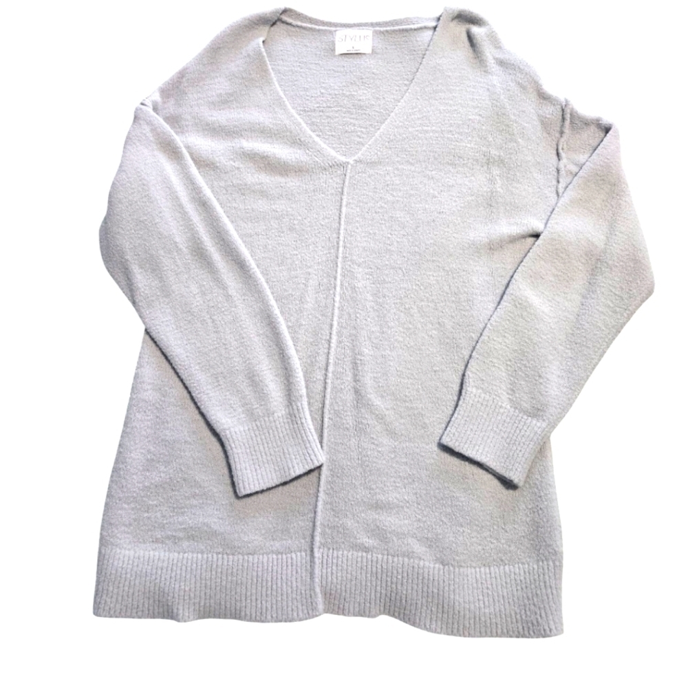 Stylus Overize V-neck Women's Sweater Size L - Picture 5 of 6